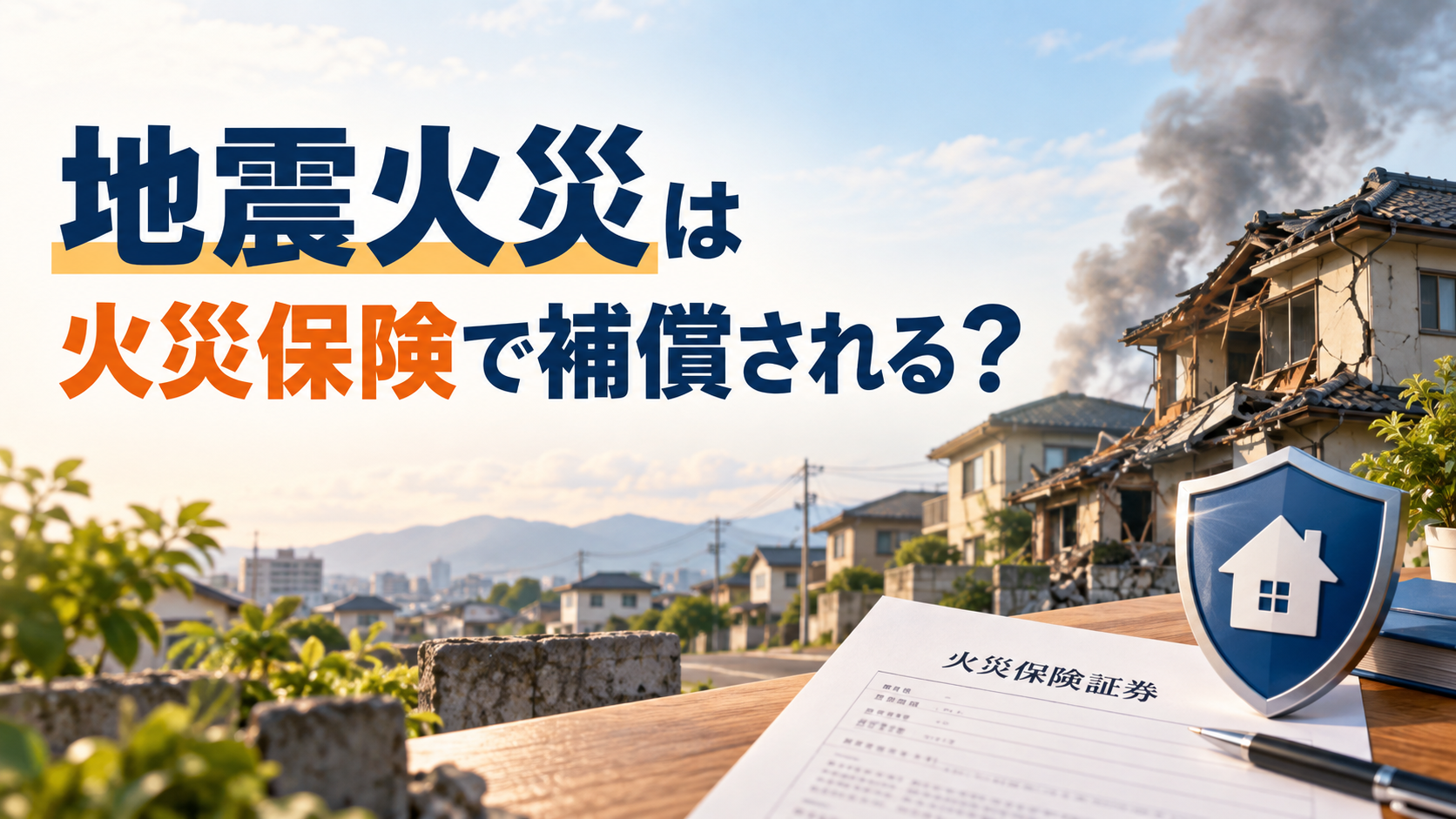 地震火災と火災保険・地震保険の補償範囲